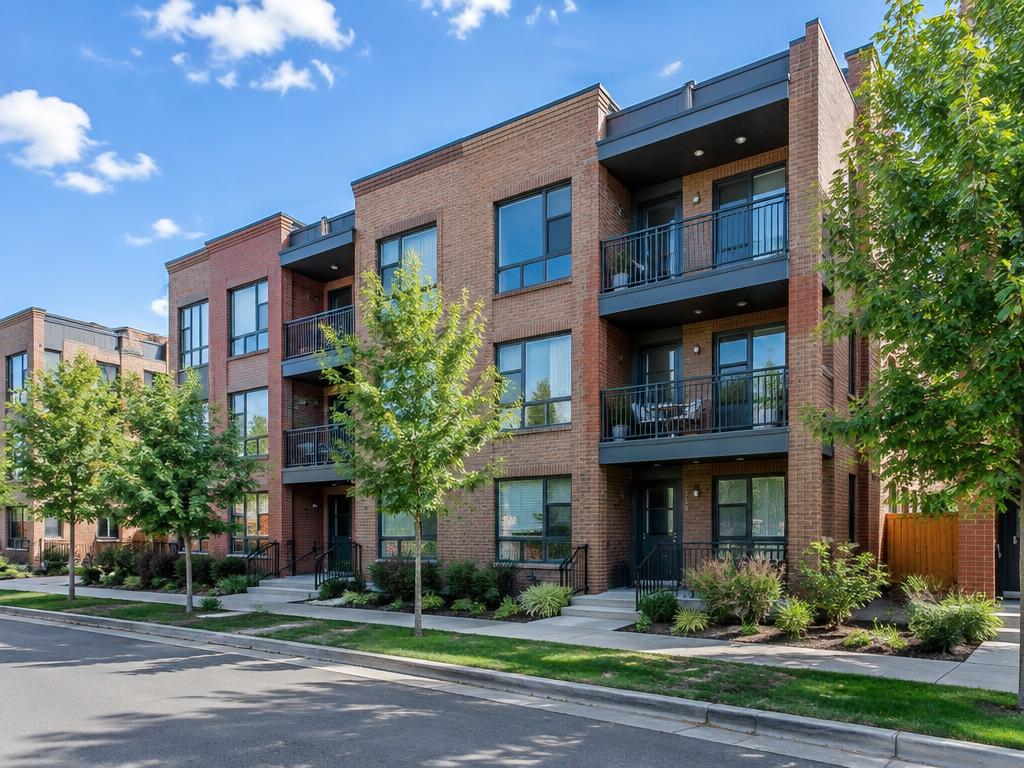 Multifamily townhome rental building